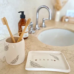 SET BAÑO - PLUMAS